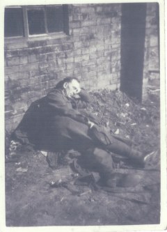 113 Squadron Fairford Whitsun 1948, one of three Polish lads on the squadron sleeping