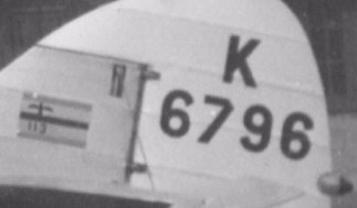 Hind K6796 Heliopolis closeup squadron leader flag 1939 113 squadron