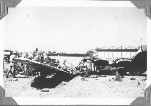 L8442 Blenheim 1 burnt out Heliopolis 1939.jpg