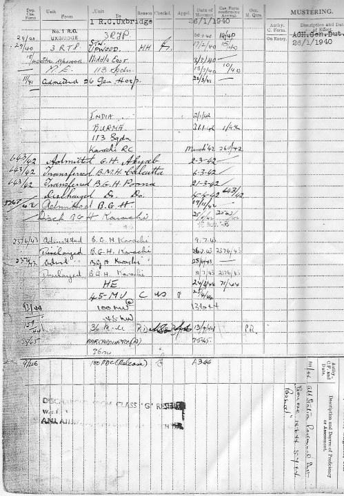 Corp George Foster RAF Document 1