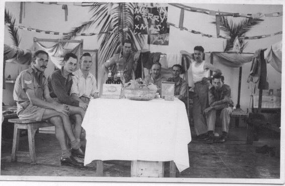 Workshop at Jessore India, Christmas 1943. None of those in the photo are known.Corp Wilfred Archer.
Source: Bob Archer - Son 113 Squadron