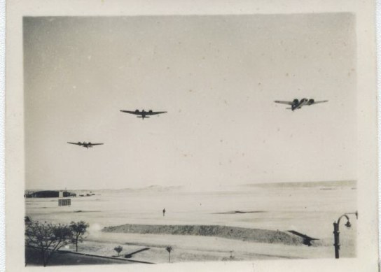 Blenheim IV leaving HELIOPOLIS Aerodrome 1939? 
SOURCE: Bob Archer, son of Corp (Sgt) Wilfred Archer 113 squadron