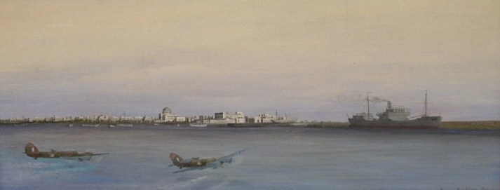 Benghazi Harbour first raid by 113 Squadron 1941